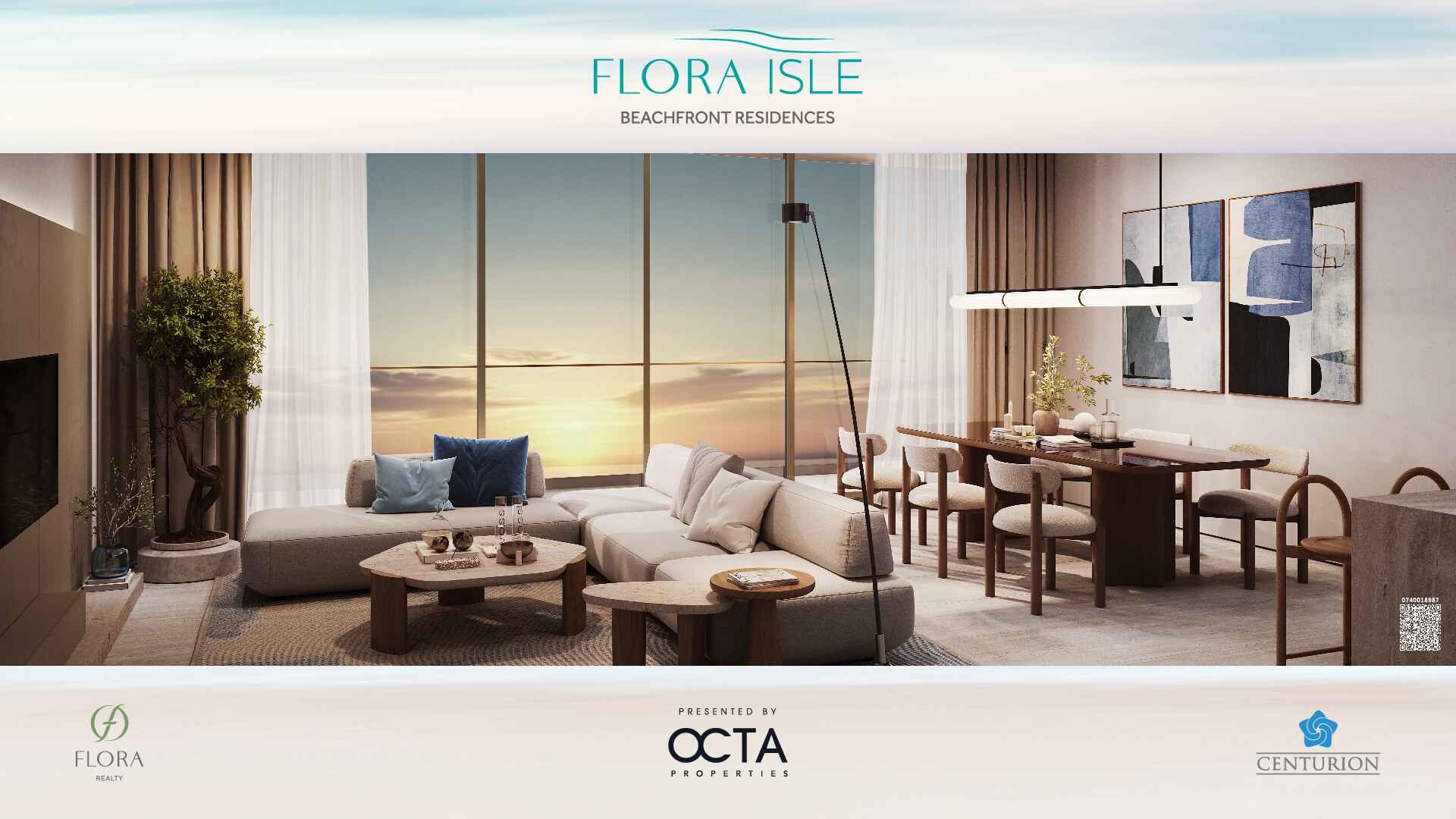 Flora Isle 3BR Living Room Dusk (hd)